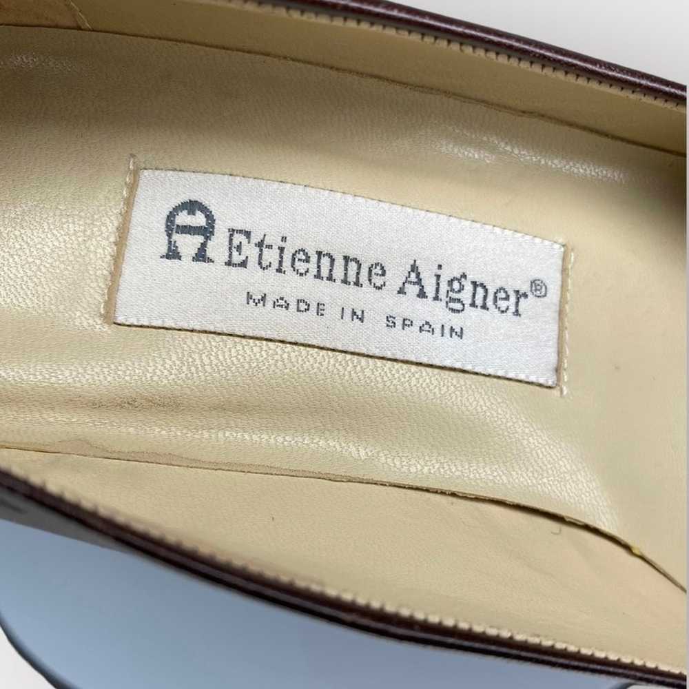 Etienne Aigner Vintage Leather Pumps Brown - image 10