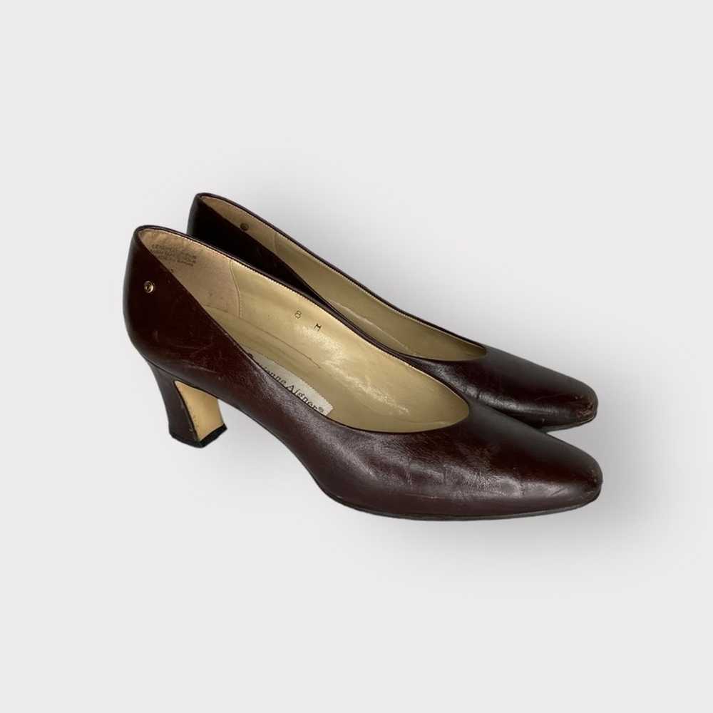 Etienne Aigner Vintage Leather Pumps Brown - image 5