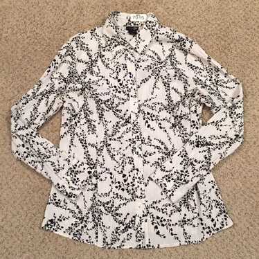 Vintage East 5th Shirt Womens Large White Black F… - image 1