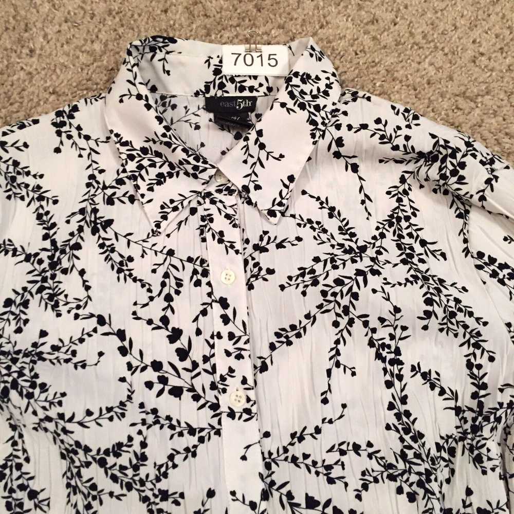 Vintage East 5th Shirt Womens Large White Black F… - image 3