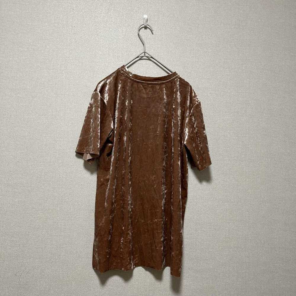 Bershka ♡ XS ♡ Short-Sleeve Velour Cutout T-Shirt - image 7