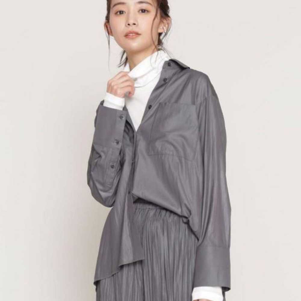 NANO・UNIVERSE Back Ribbon Satin Shirt Long Sleeve - image 4