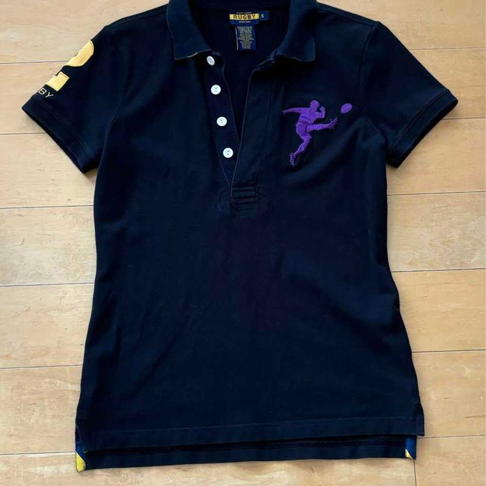 RUGBY Rugby Rugbyman Embroidery Polo Shirt S Wome… - image 1