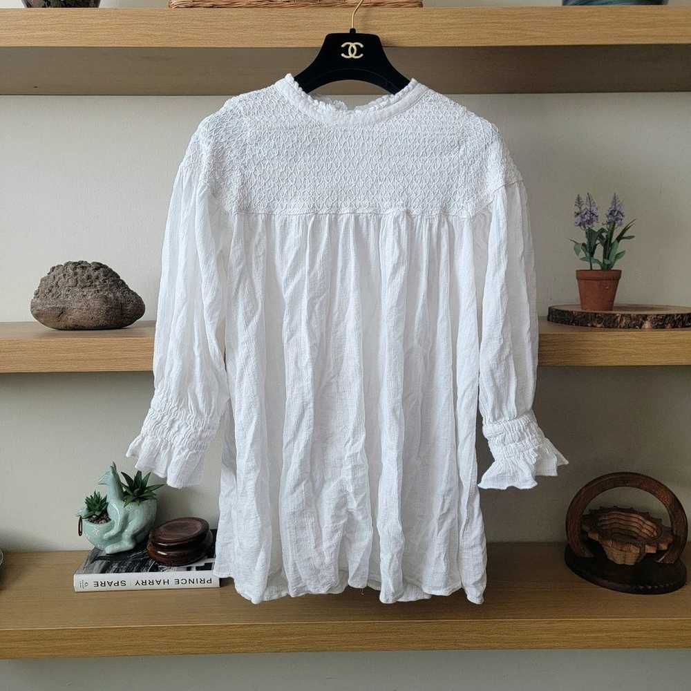 Free people White blouse gothic lolita Victoria - image 1