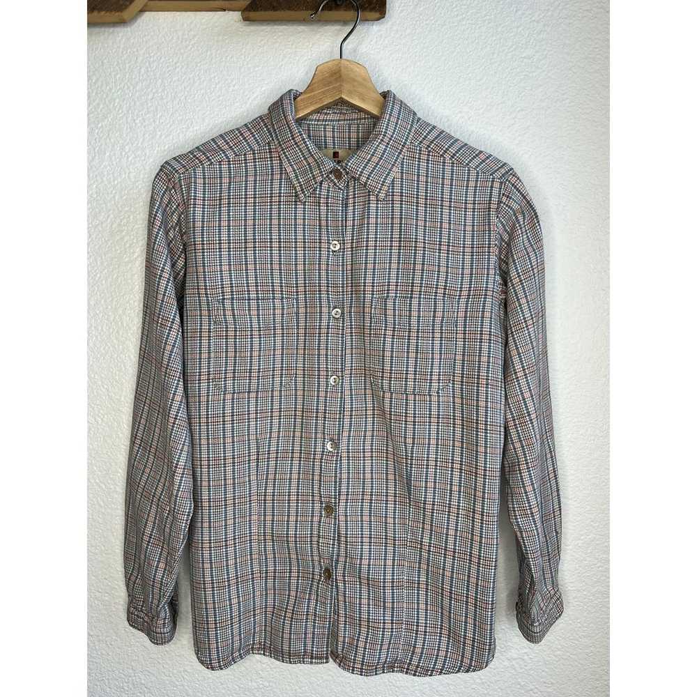 Vintage Woolrich Plaid Button Down Blouse - image 1