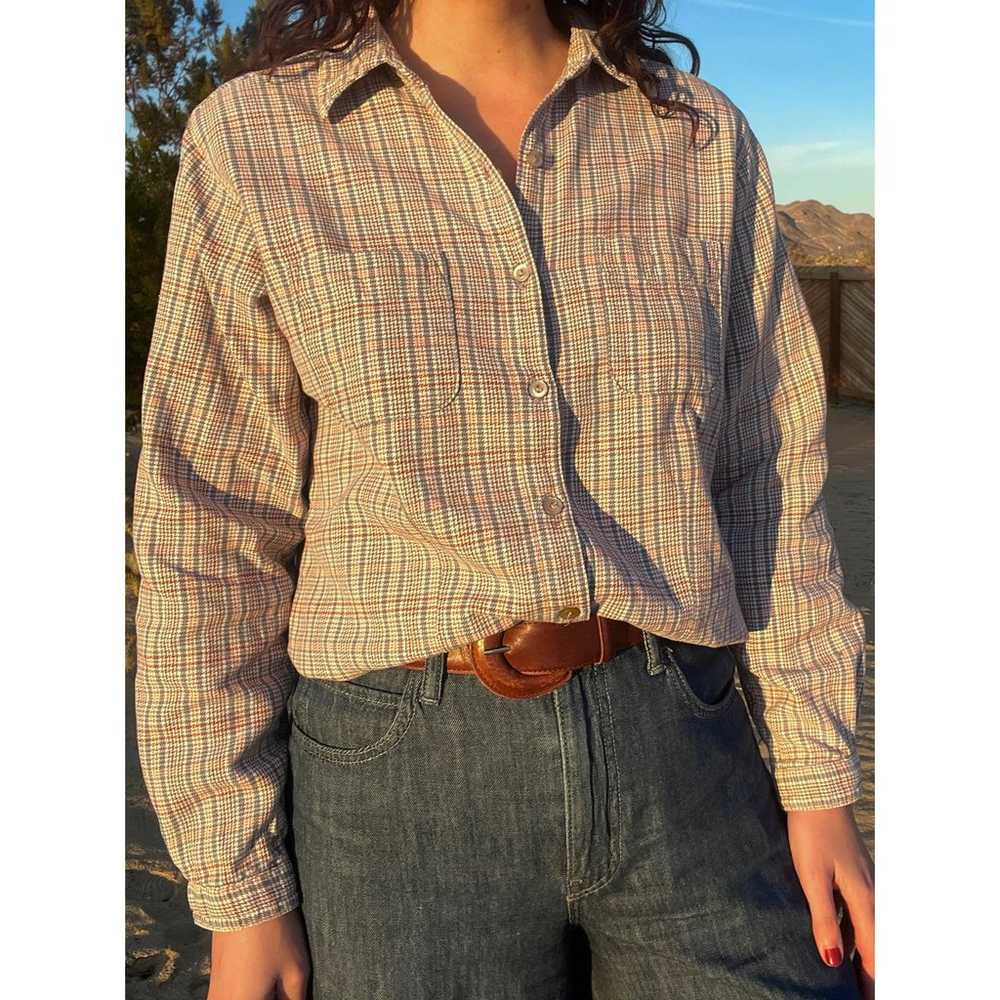 Vintage Woolrich Plaid Button Down Blouse - image 2