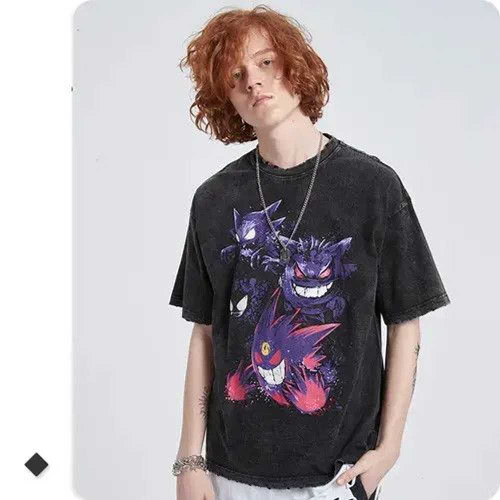 Streetwear × Vintage Pokemon Print Graphic Washed… - image 3