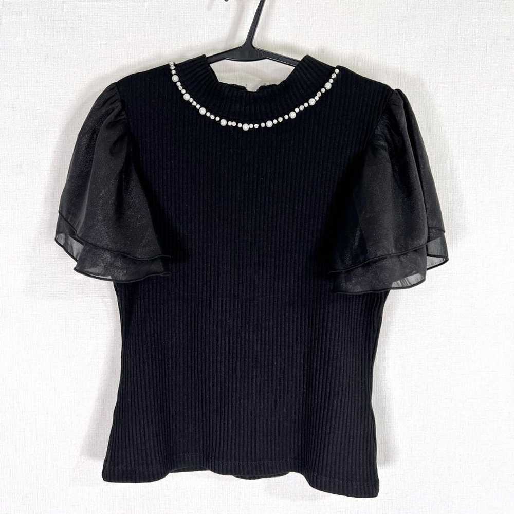 【INGNI】ING Black Short Sleeve Cut and Sew Women's… - image 1