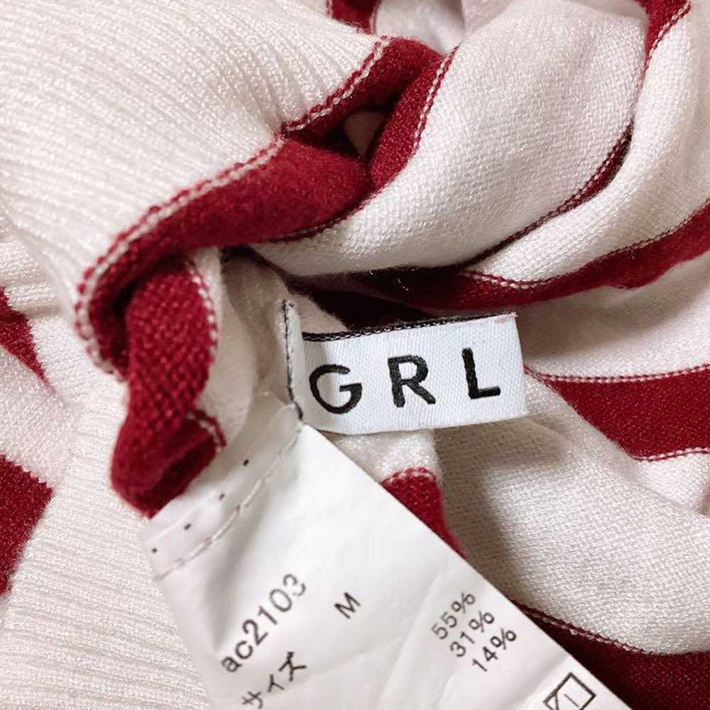 ❤️GRL Grail❤️ Border Pattern Knit Cardigan [ac210… - image 11