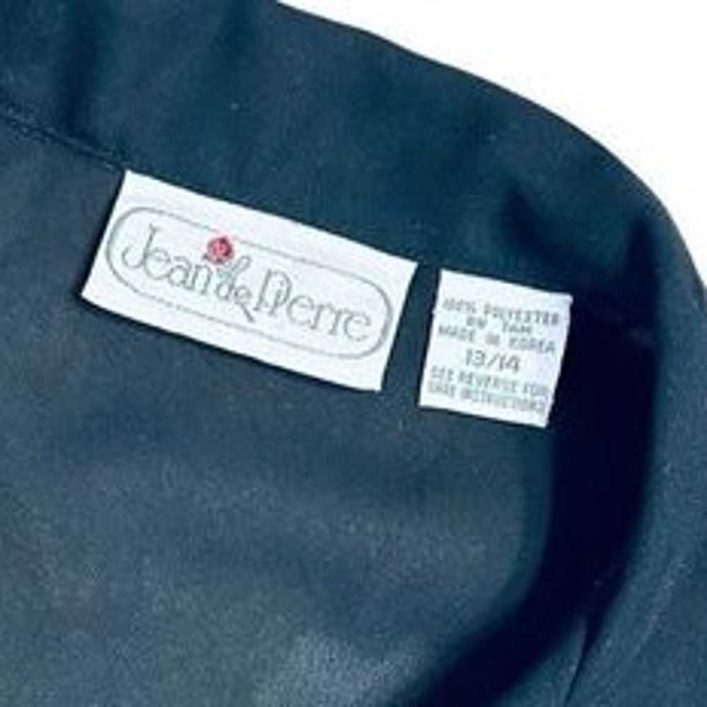 Vintage Jean de Pierre Black Crepe Pleated Blouse… - image 11