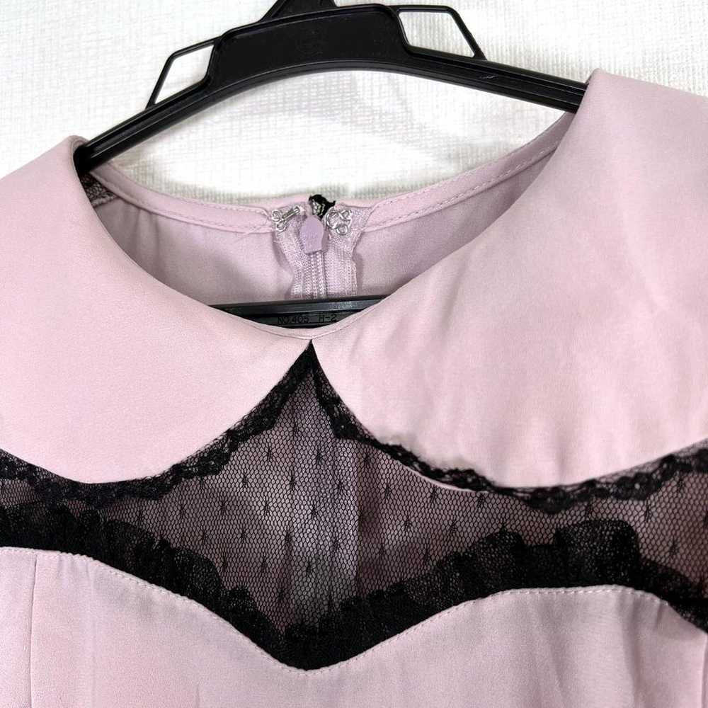 [Ank Rouge] Pink and Black Lace Cut-Sleeve T-shir… - image 2