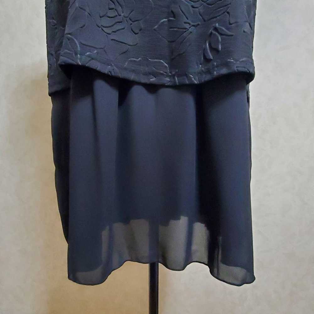 Milk tea tunic, size unknown, made in Korea, blac… - image 8