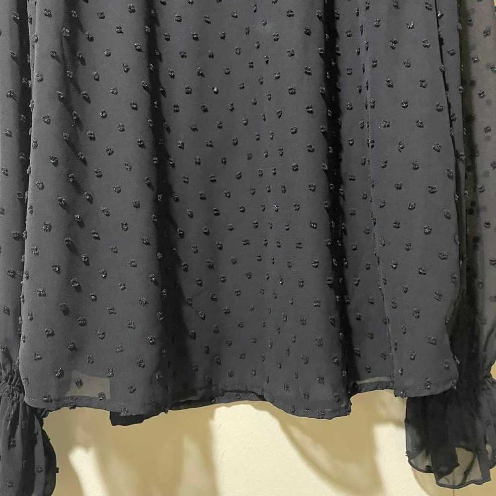 【Lutique】Blouse, polka dot pattern, black, sheer,… - image 10