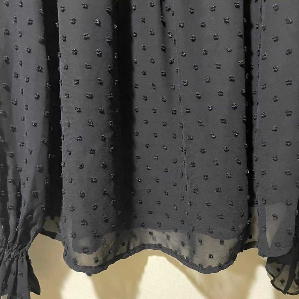 【Lutique】Blouse, polka dot pattern, black, sheer,… - image 8