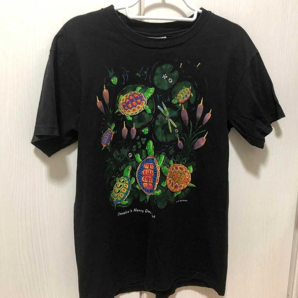 Turtle printed T-shirt. - image 2