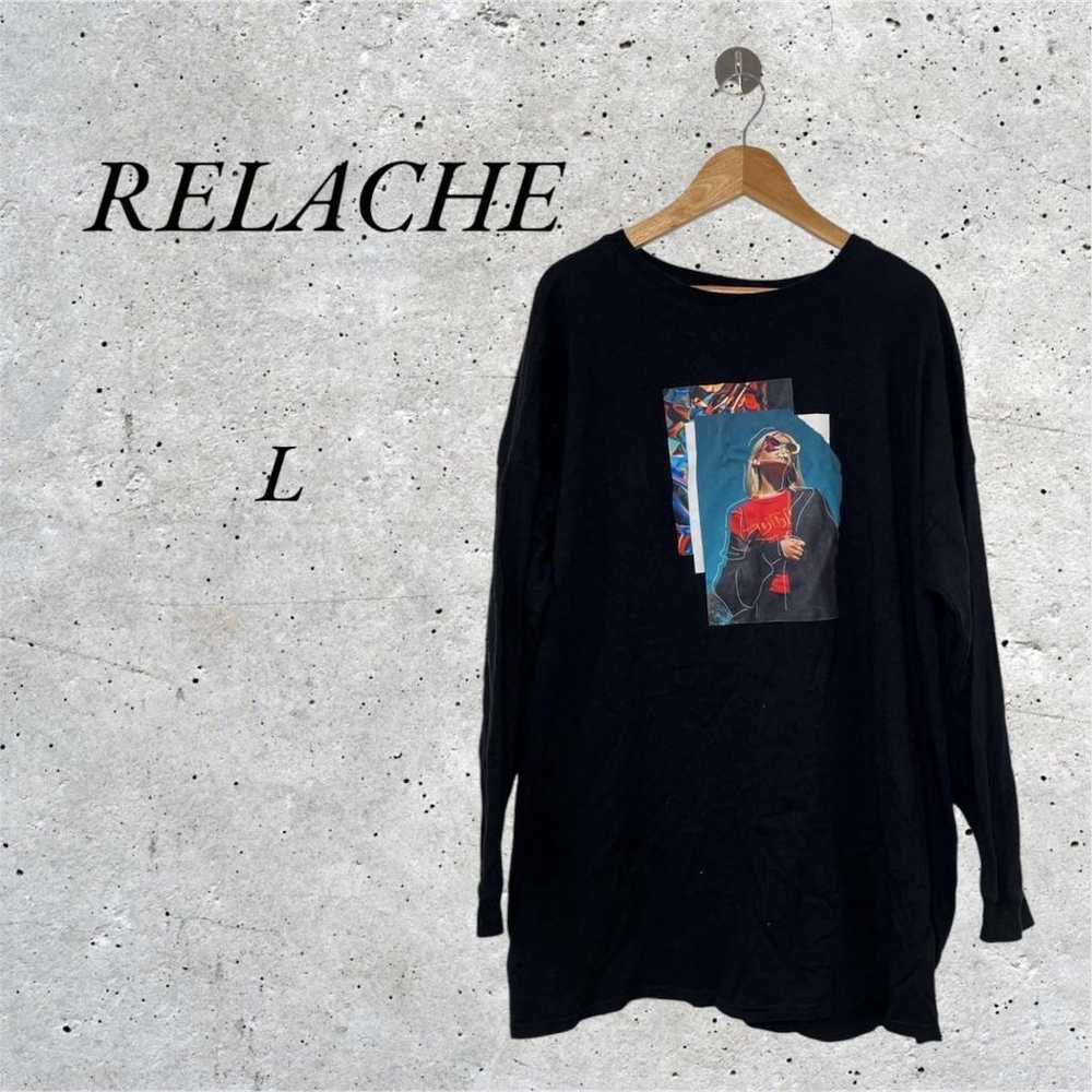 【1289】RELACHE Women's Size L Long Sleeve Printed … - image 1