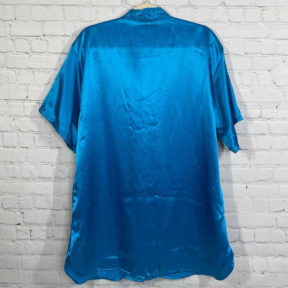 Vintage Victoria's Secret Shirt Women Large Blue … - image 5