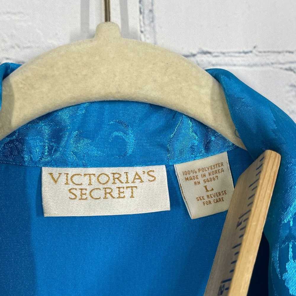 Vintage Victoria's Secret Shirt Women Large Blue … - image 7