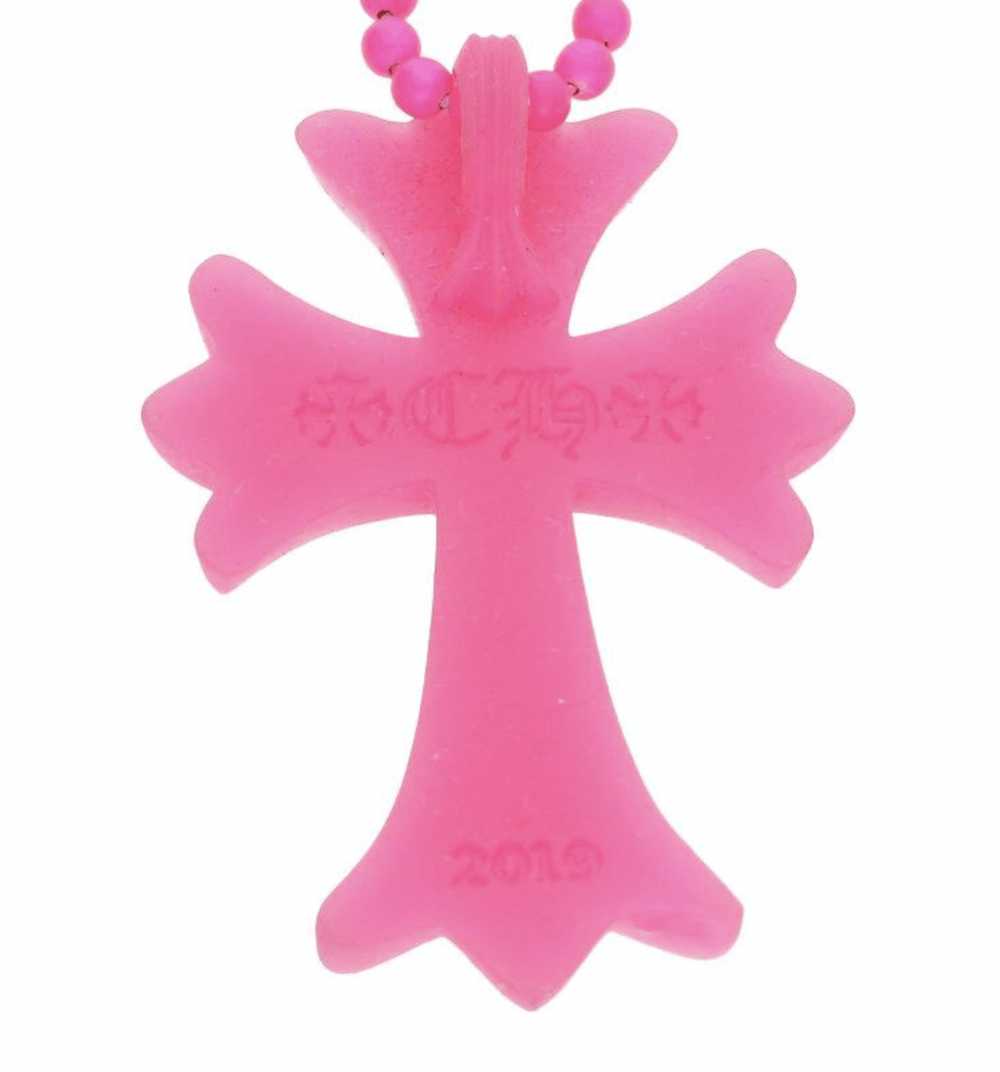 Chrome Hearts Chrome Hearts Pink Silicone Cross N… - image 2