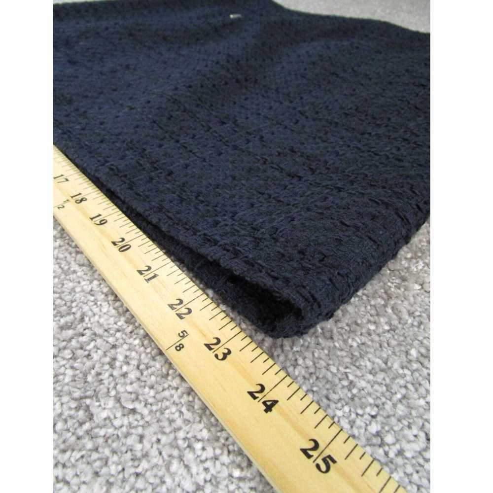 Loft Loft Skirt Womens 14 Navy Blue Cotton Blend … - image 3