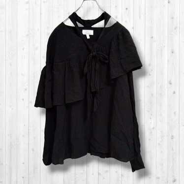 310855 And Other Stories☆Tops Frill Ribbon Black