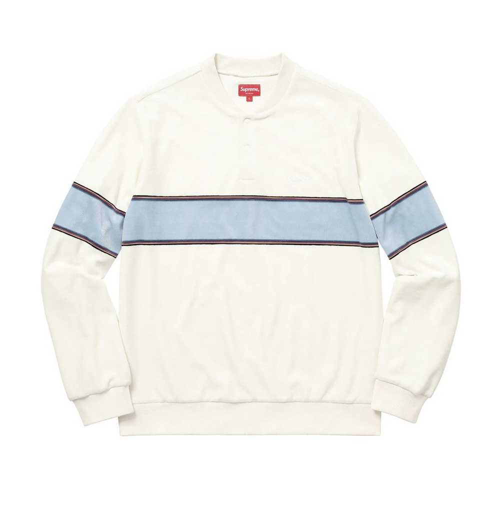 Supreme Supreme Velour Snap Henley White (Size XL) - image 12