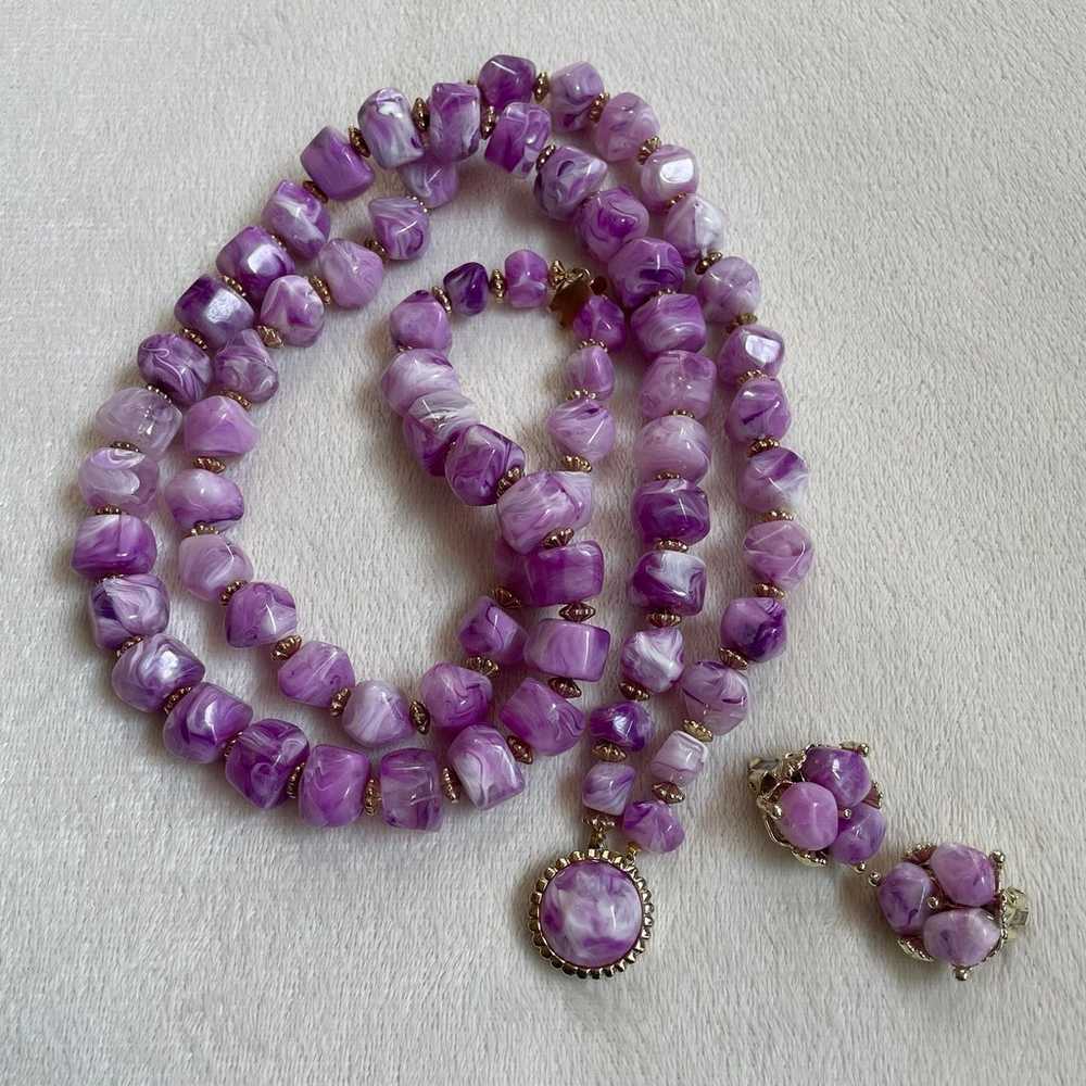 Vintage Purple Costume Jewelry - image 1