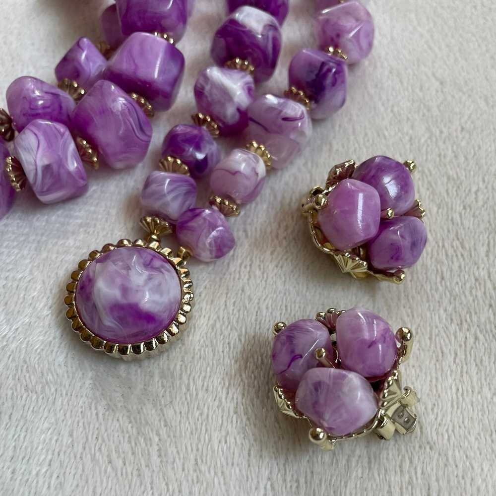 Vintage Purple Costume Jewelry - image 2