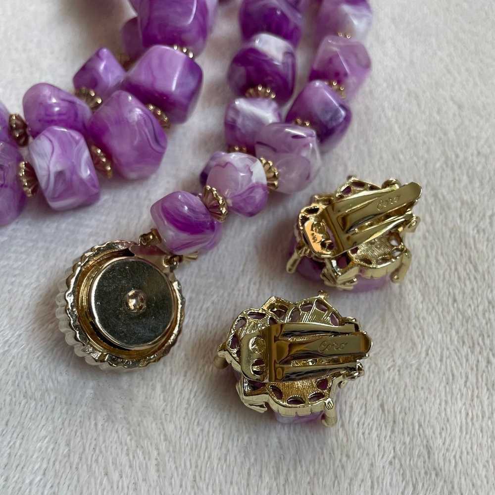 Vintage Purple Costume Jewelry - image 3