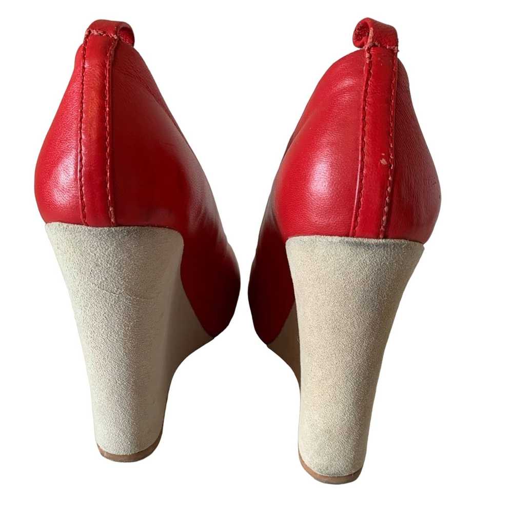 Jeffrey Campbell Jeffrey Campbell red wedge heels… - image 2