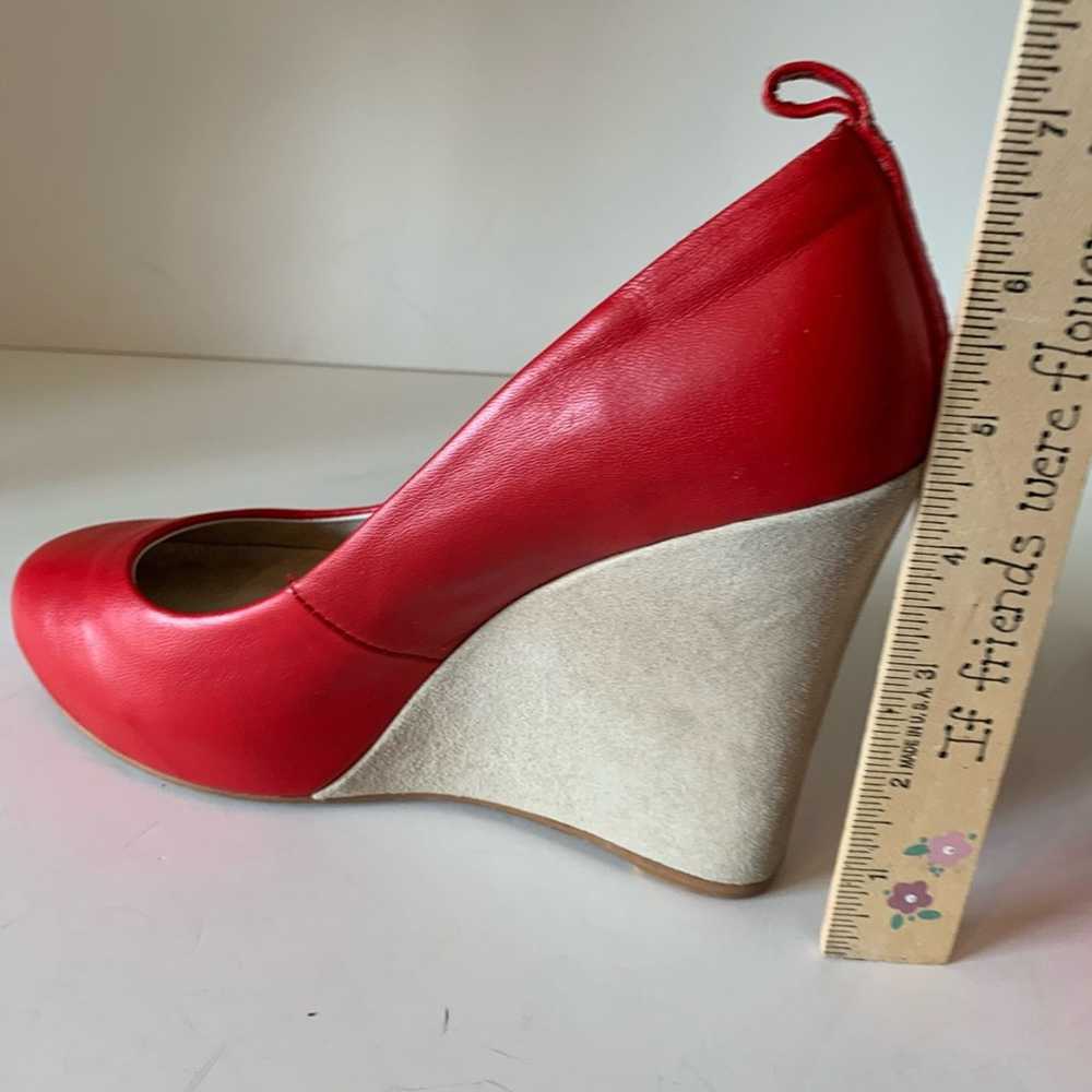 Jeffrey Campbell Jeffrey Campbell red wedge heels… - image 7