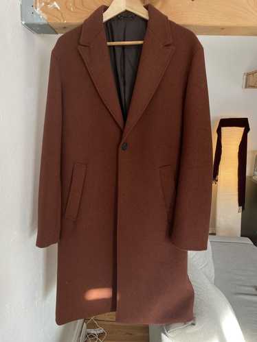 Zara Zara Wool Blend Coat / Dark Brown