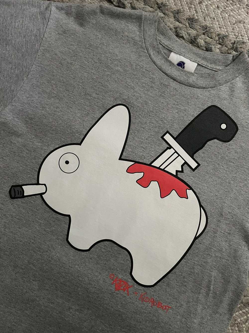 Kid Robot kid robot x kozik stabbed bunny t shirt - image 2