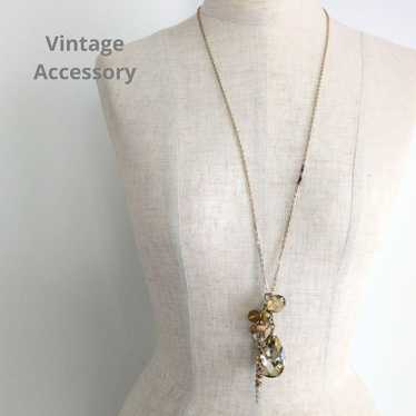 Vintage Accessory Antique Gold Long Necklace - image 1