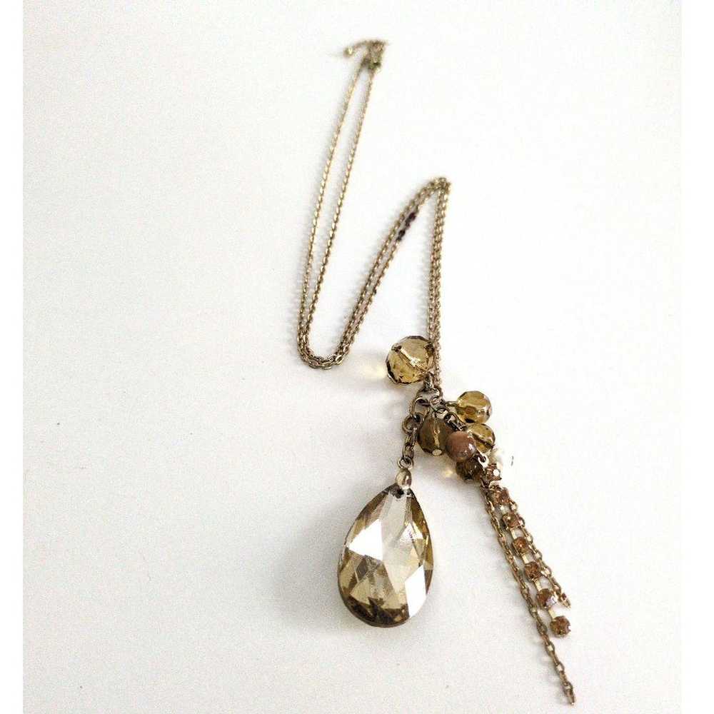 Vintage Accessory Antique Gold Long Necklace - image 3