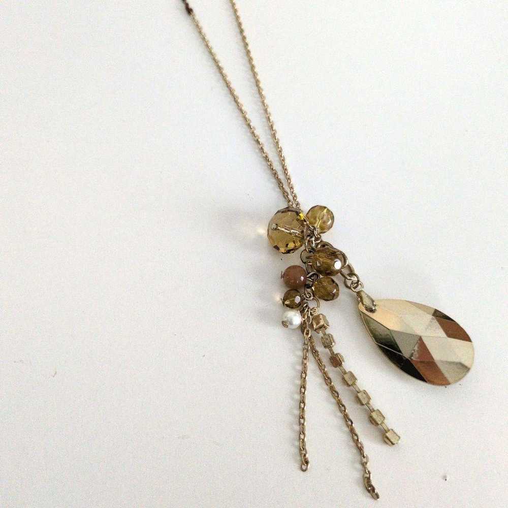 Vintage Accessory Antique Gold Long Necklace - image 4