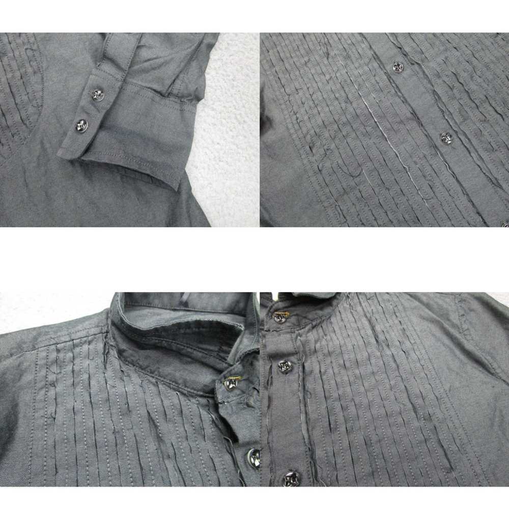 Diesel Diesel Shirt Mens L Gray Slim Button Long … - image 4