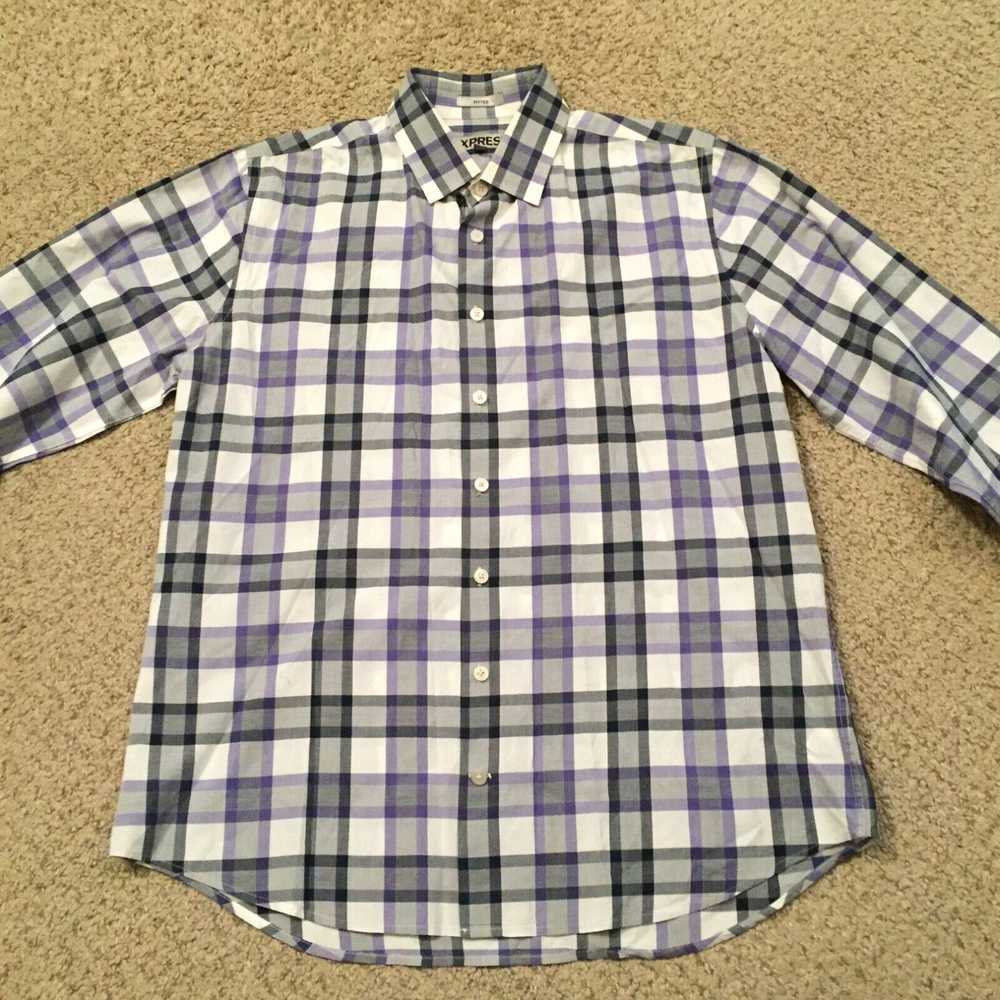 Express Express Button Up Shirt Mens Medium Purpl… - image 5