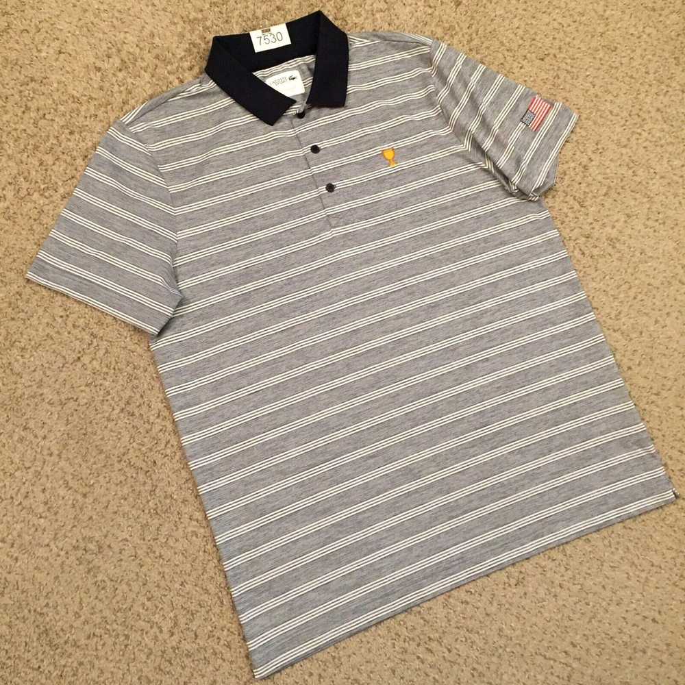 Lacoste Lacoste Sport Polo Shirt Mens XL Gray Str… - image 5