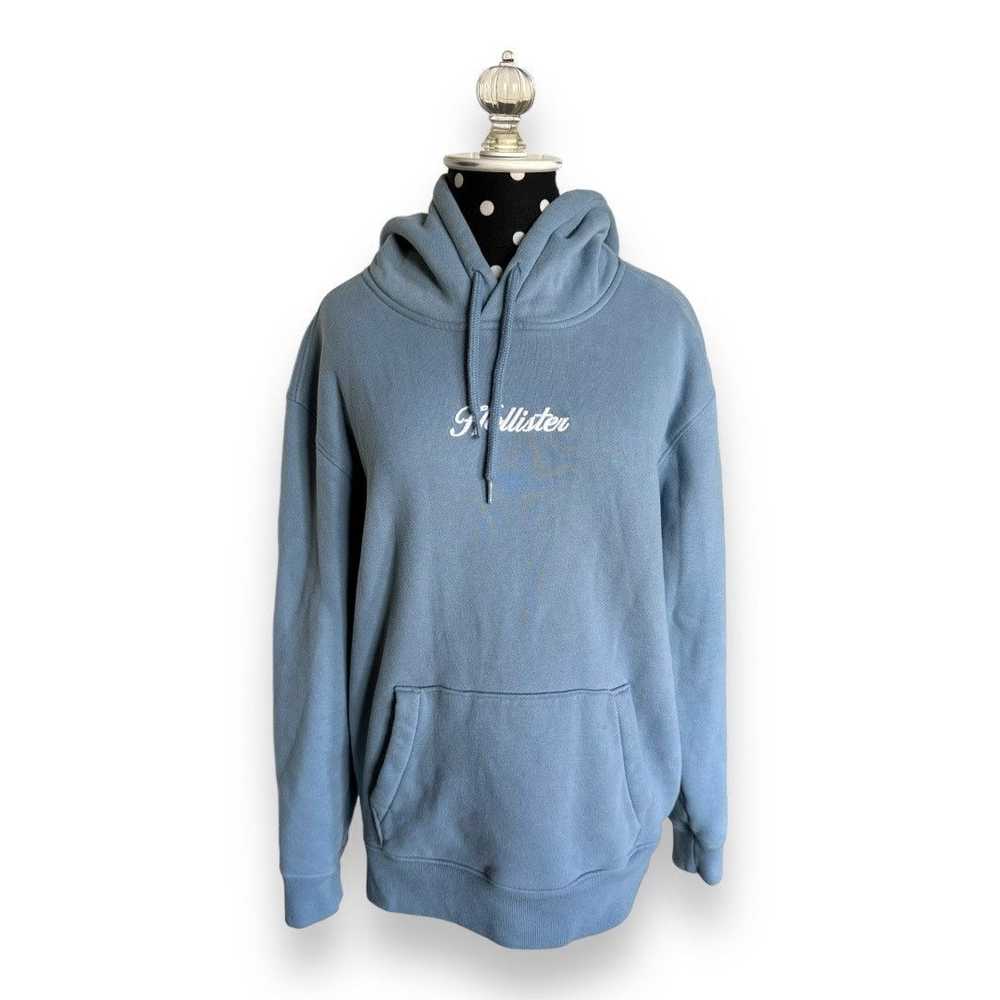 Hollister Hollister Womens Hoodie Sz XS Blue Curs… - image 2