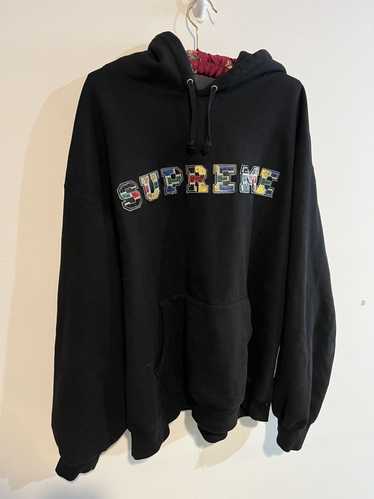 Supreme FW23 Supreme collegiate patchwork hoodie