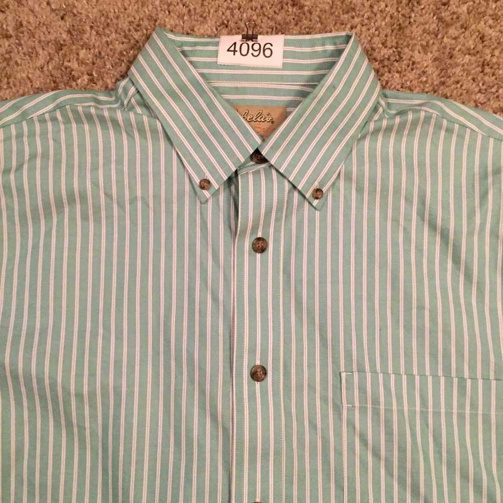 Vintage Cabela's Button Up Shirt Mens Large Green… - image 2