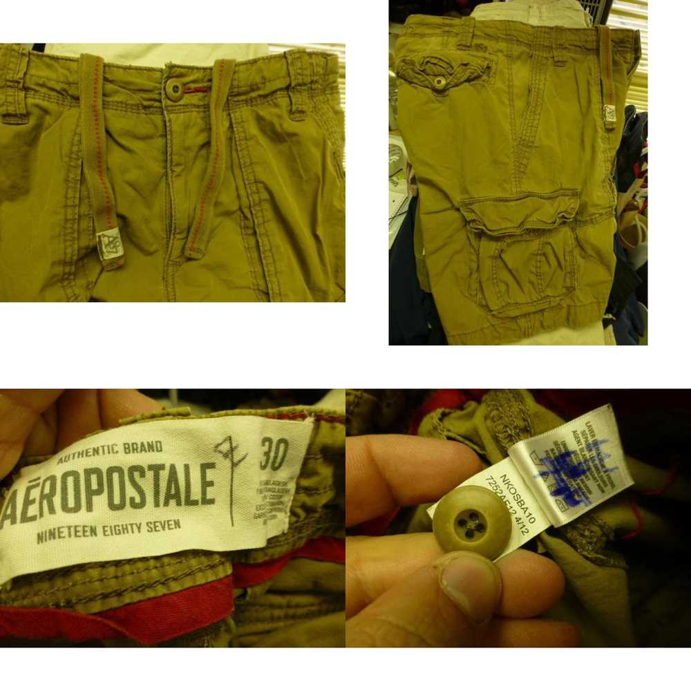 Vintage mens AEROPOSTALE khaki CARGO utility shor… - image 8