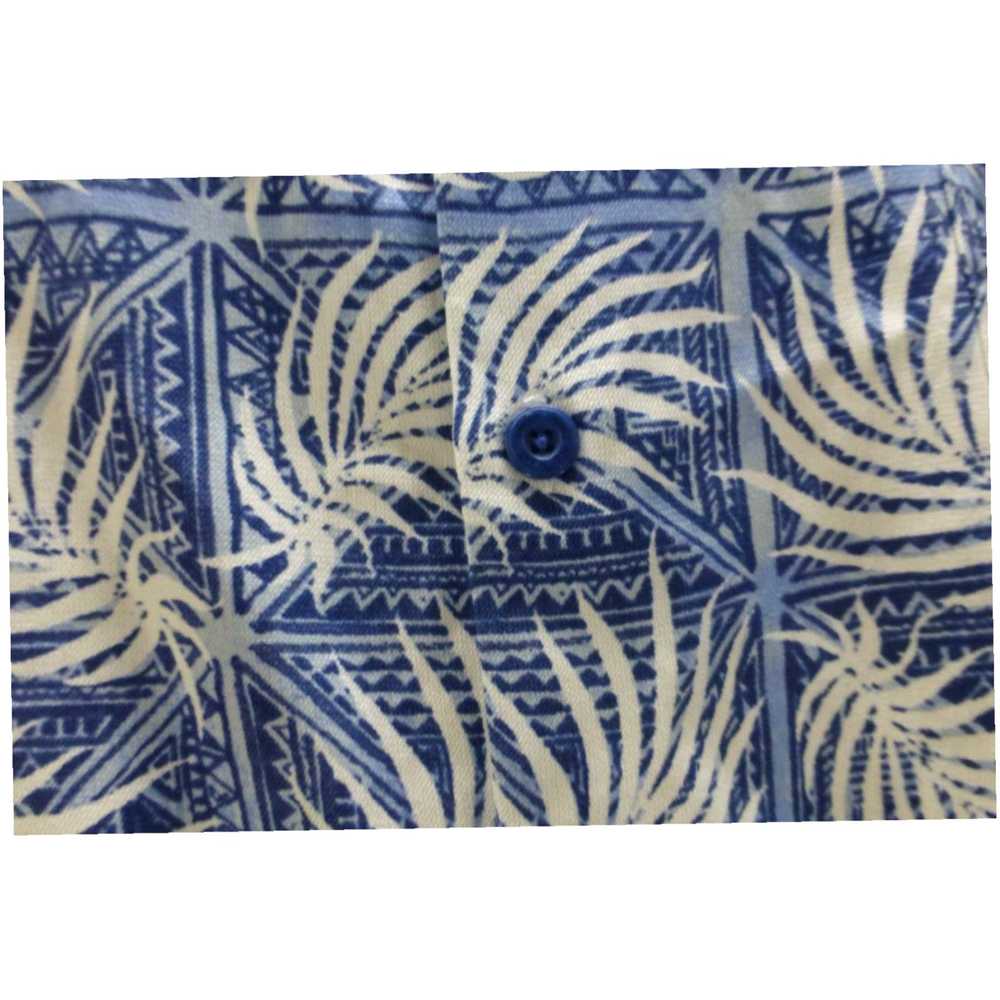 Nat Nast Nat Nast silk blend Hawaiian leaf short … - image 2