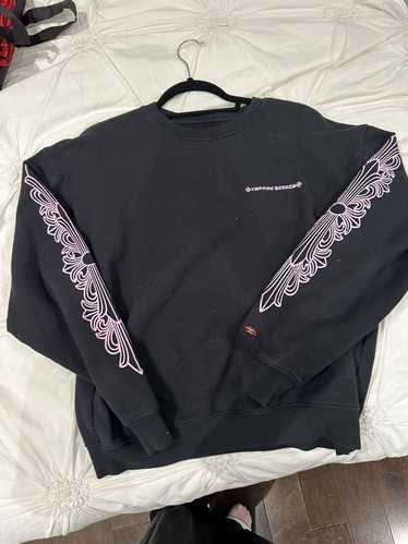 Chrome Hearts Chrome hearts pink and black crew ne