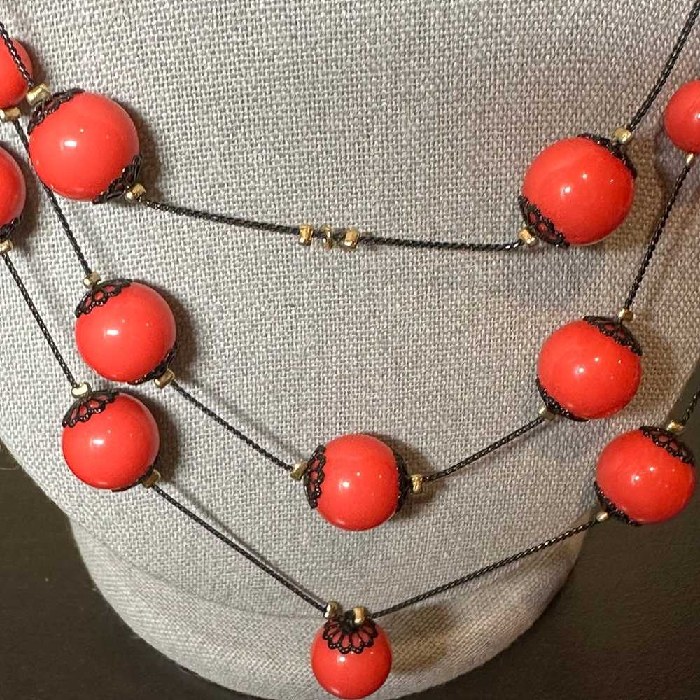 Vintage HTF Betsey Johnson Garden Necklace - image 4