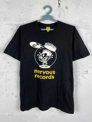 Vintage Nervous Records American Underground House And Hip Hop Music Records cheapest Label T-Shirt