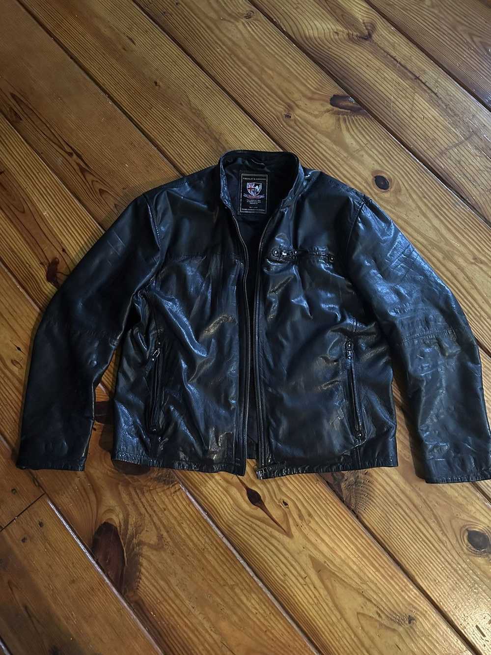 Designer × Leather Jacket × Vintage Detachable Ho… - image 7