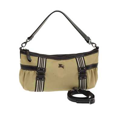 BURBERRY Blue Label Shoulder Bag Nylon 2way Beige… - image 1