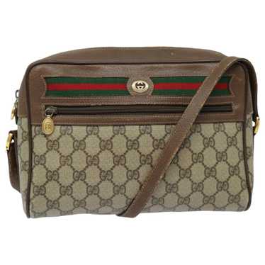 GUCCI GG Supreme Web Sherry Line Shoulder Bag PVC… - image 1